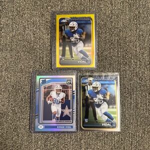 Chargers Kimani Vidal Rookie Lot (3)